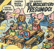 "El Mosquetero Presumido" en Cole-Cole n14. Bruguera, Octubre 1975