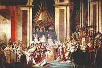 "La coronación de Napoleón", Jacques Louis David.