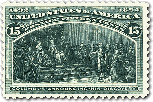 Sello de Estados Unidos conmemorando el IV Centenario