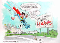 Con un saludo al entrañable Forges, "academigráfico" de la lengua..., Jan Abril 2002.